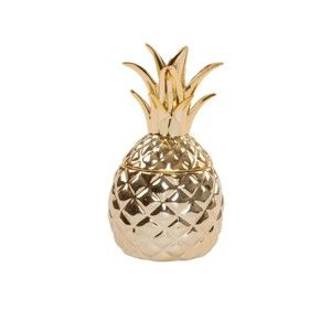 Dekorativní dóza s poklopem Sass & Belle Gold Pineapple