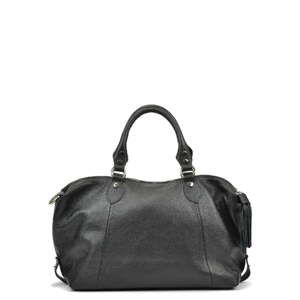 Černá kožená kabelka Mangotti Bags Theresa