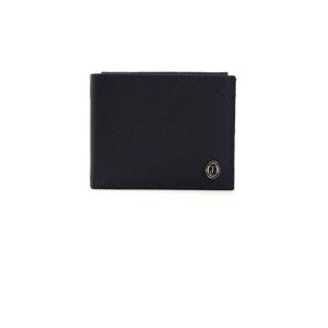 Modrá pánská kožená peněženka Trussardi Quido, 12,5 x 9,5 cm