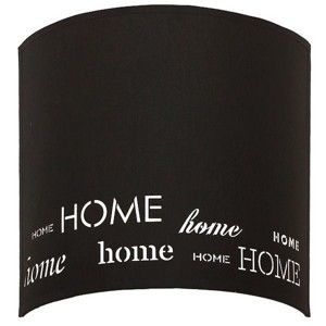 Černé nástěnné svítidlo Home Sweet Home