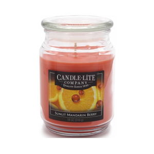 Vonná svíčka ve skle s vůní mandarinky Candle-Lite, doba hoření až 110 hodin