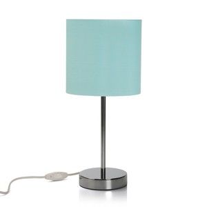 Světle tyrkysová stolní lampa Versa Aquamarina, výška 41 cm