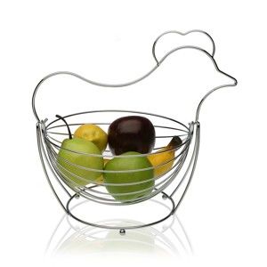 Ocelový košík na ovoce Versa Chrome