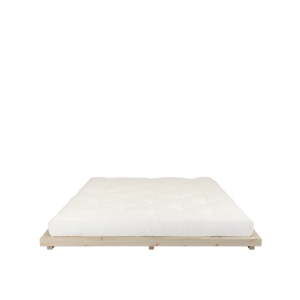 Dvoulůžková postel z borovicového dřeva s matrací Karup Design Dock Double Latex Natural/Natural, 180 x 200 cm