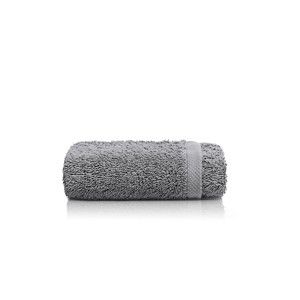 Šedý bavlněný ručník Maison Carezza Marshan, 30 x 50 cm