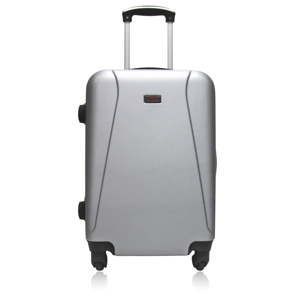 Cestovní kufr na kolečkách stříbrné barvy Hero Tour, 36 l