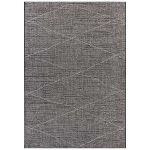 Antracitově šedý koberec vhodný do exteriéru Elle Decor Curious Blois, 77 x 150 cm