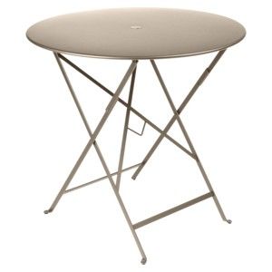Béžový zahradní stolek Fermob Bistro, ⌀ 77 cm