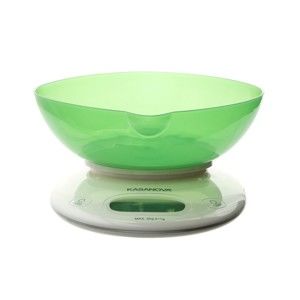 Zelená digitální kuchyňská váha Kasanova