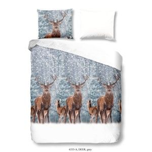 Povlečení na dvoulůžko z bavlny Good Morning Deer, 200 x 240 cm