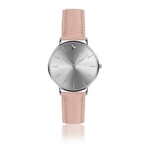 Dámské hodinky s růžovým páskem z pravé kůže Emily Westwood Luxury