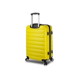 Žlutý cestovní kufr na kolečkách s USB portem My Valice COLORS RESSNO Large Suitcase