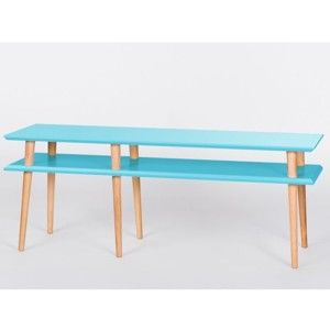 Konferenční stolek Mugo Dark Turquoise, 159 cm (šířka) a 45 cm (výška)