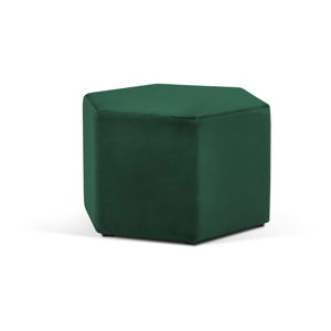 Lahvově zelený puf Milo Casa Marina, ⌀ 60 cm
