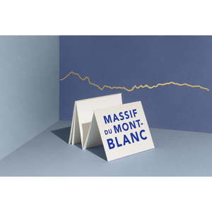 Pozlacená nástěnná dekorace se siluetou města The Line Mont Blanc