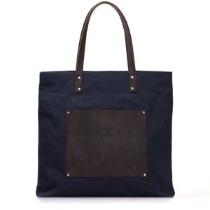 Modro-černá vintage maxi taška O My Bag Lou's