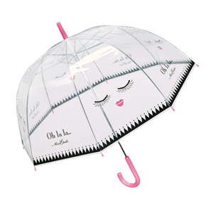 Transparentní deštník Miss Étoile Closed Eyes, ø 87 cm