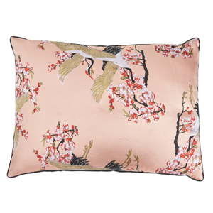 Růžový polštář s příměsí bavlny Bahne & CO