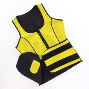 Žlutá dámská sportovní vesta pro štíhlý pas InnovaGoods, vel. M
