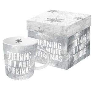 Hrnek z kostního porcelánu s vánočním motivem v dárkovém balení PPD Dreaming of Christmas, 350 ml