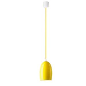 Žluté lesklé závěsné svítidlo Sotto Luce UME
