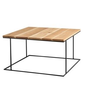 Konferenční stolek s deskou v dekoru dubového dřeva Custom Form Walt, délka 80 cm