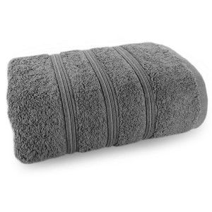 Antracitově šedý ručník ze 100% bavlny Marie Lou Majo, 90 x 50 cm