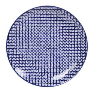 Modrý porcelánový talíř Tokyo Design Studio Raindrop, ø 20,6 cm