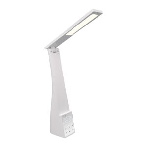 Bílá LED stolní lampa s časovačem (výška 45 cm) Linus – Trio