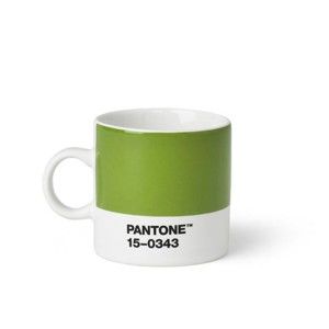 Zelený hrnek Pantone 15-0343 Espresso, 120 ml