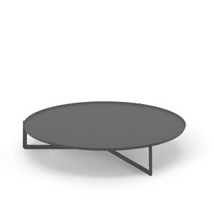 Tmavě šedý konferenční stolek MEME Design Round, Ø 120 cm