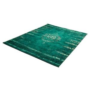 Zelený koberec s příměsí bavlny Cotex Centro, 140 x 200 cm