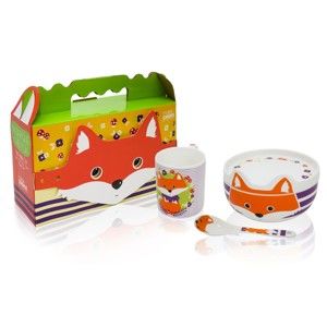 Dětský snídaňový set z kostního porcelánu Silly Design Happy Fryderyk