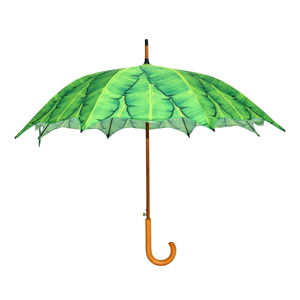 Zelený deštník Esschert Design Banana Leaf