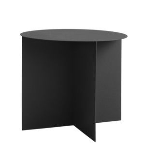 Černý odkládací stolek Custom Form Oli, ⌀ 50 cm