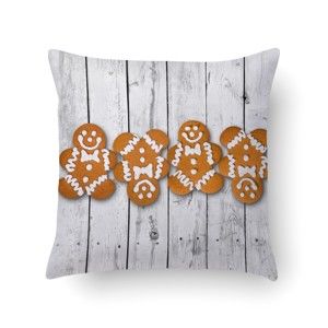 Polštář Crido Consulting Cute Gingerbreads, 40 x 40 cm