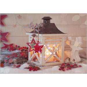 Koberec Vitaus Christmas Period Small Lantern, 50 x 80 cm