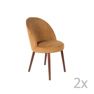Sada 2 židlí v barvě velbloudí hnědé Dutchbone Barbara