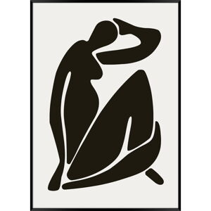Černobílý plakát v rámu Styler Artbox Women Shape, 70 x 50 cm