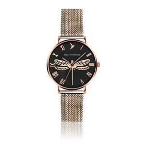 Dámské hodinky s páskem z nerezové oceli v růžovozlaté barvě Emily Westwood Miraga