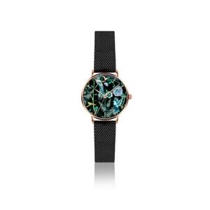 Dámské hodinky s černým páskem z nerezové oceli Emily Westwood Fun