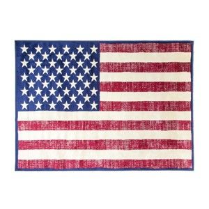 Koberec s motivem americké vlajky Cotex, 140 x 200 cm