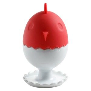 Kalíšek na vejce s červeným silikonovým víčkem Maxwell & Williams