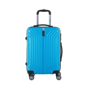 Tyrkysově modrý cestovní kufr na kolečkách s kódovým zámkem SINEQUANONE Rozalina, 44 l
