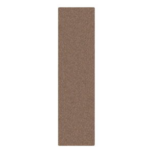 Hnědý běhoun z recyklovaných vláken 60x230 cm Velvet – Flair Rugs