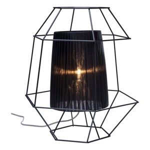 Černá stolní lampa Kare Design Wire