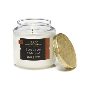 Vonná svíčka ve skle s vůní Bourbounské vanilky Candle-Lite, doba hoření až 90 hodin