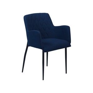Tmavě modrá jídelní židle s područkami DAN–FORM Rombo