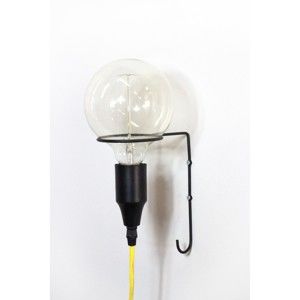 Nástěnná lampa se žlutým kabelem Red Cartel Atom