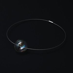 Skleněný náhrdelník Ko-ra-le Neon, velikost korálku ⌀ 2,5 cm